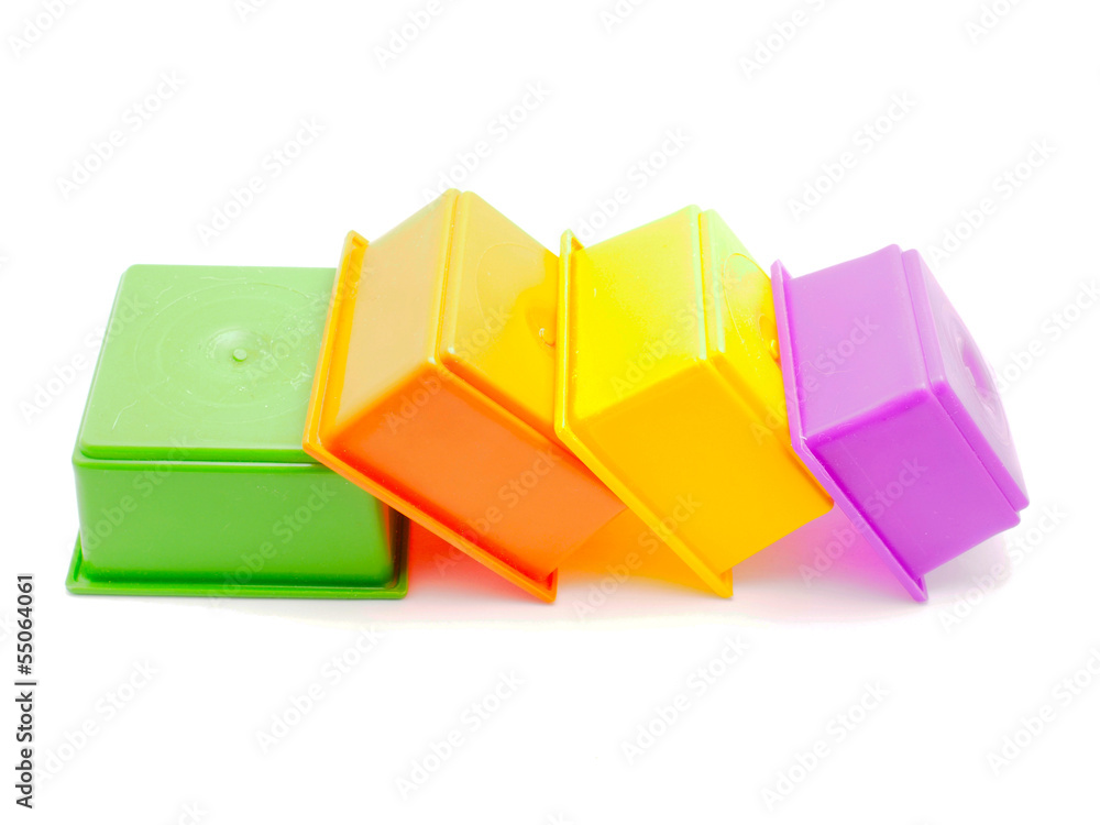 Children's pyramid on a white background Children's pyramid on a white background