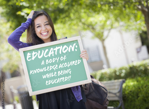 Mixed Race Female Student H...