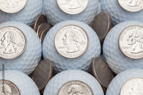 Golf and money photo