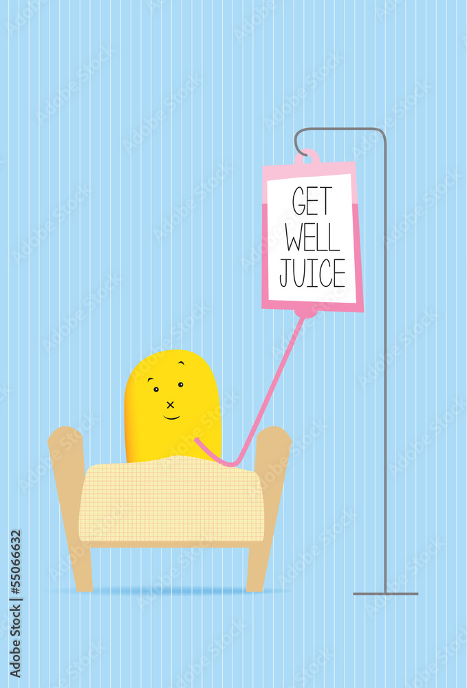 get well soon funny monster character card get well soon funny monster character card