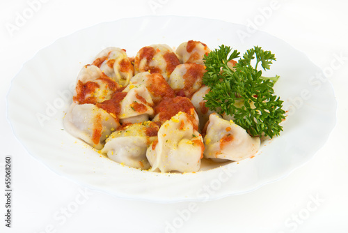 Boiled ravioli