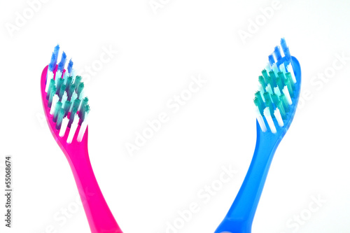 Two tooth-brushes