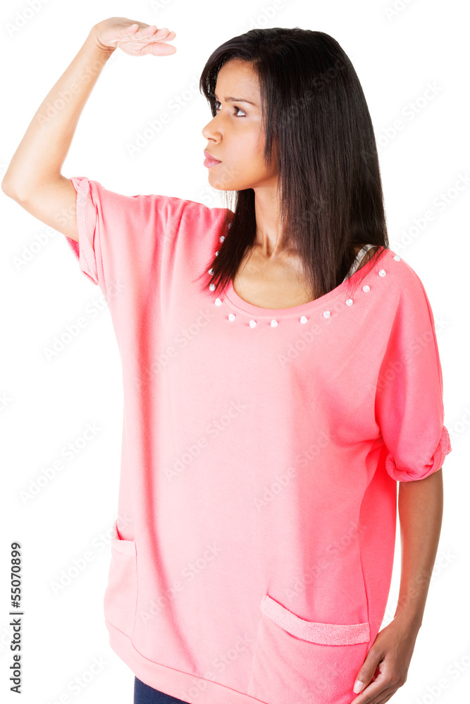 Fototapeta premium Young woman looking away