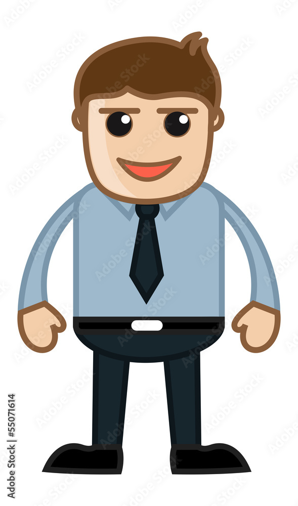 Evil Salesman - Business Cartoon Character Vector Evil Salesman - Business Cartoon Character Vector
