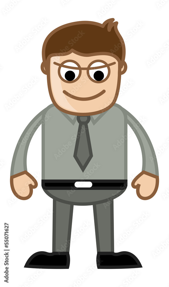 Funny Man - Business Cartoon Character Vector Funny Man - Business Cartoon Character Vector