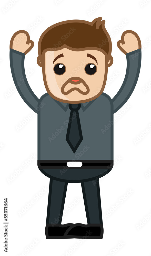 Very Upset Man - Business Cartoon Character Vector Very Upset Man - Business Cartoon Character Vector