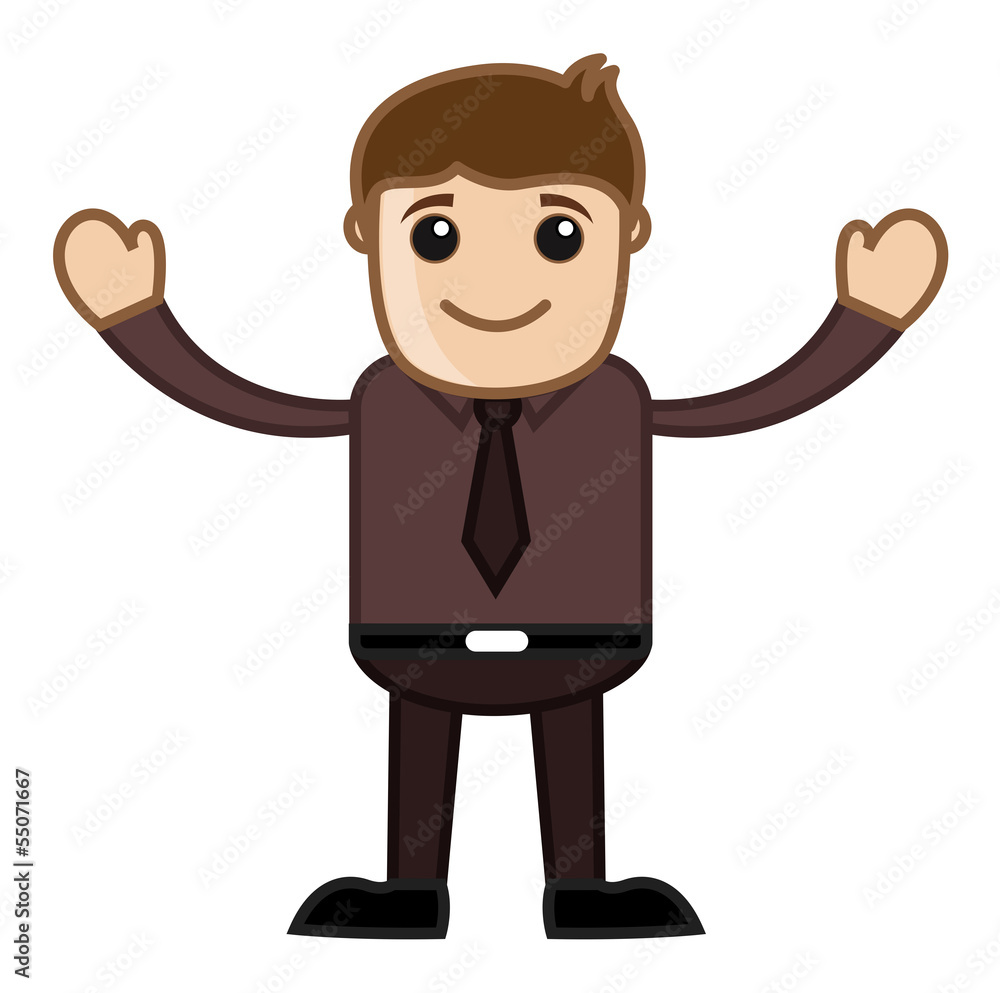 Be Part of Us - Business Cartoon Character Vector Be Part of Us - Business Cartoon Character Vector