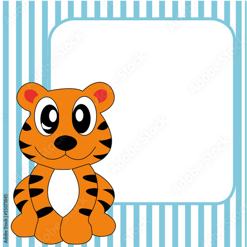 Fototapeta Naklejka Na Ścianę i Meble -  cute tiger