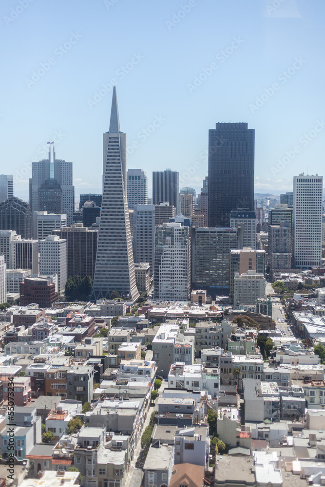 City view from Coit Tower