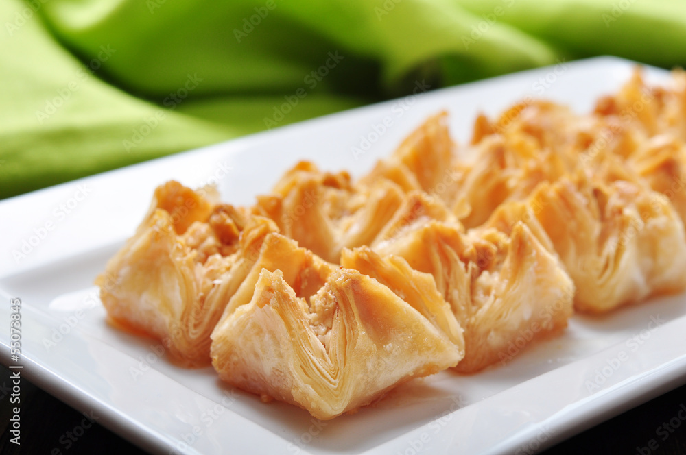 baklava with honey and nuts baklava with honey and nuts