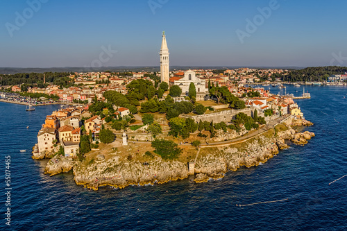 Aerial shoot of Rovinj, Croatia