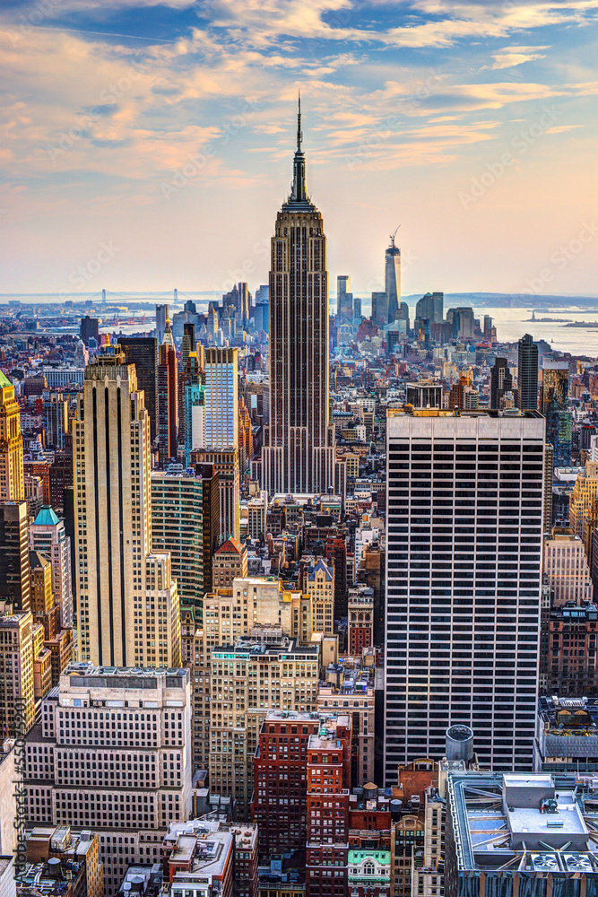 Obraz premium Nowy Jork o zmierzchu