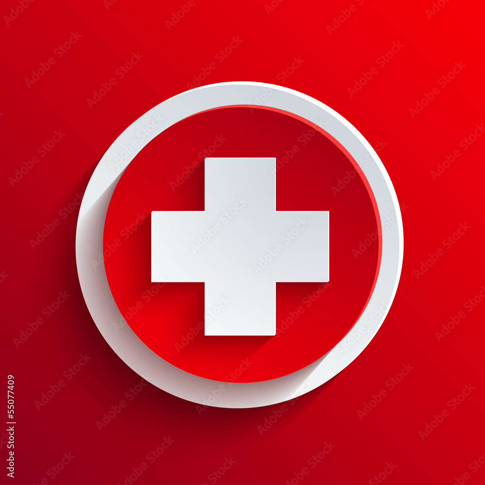 Obraz premium Vector red circle icon. Eps10