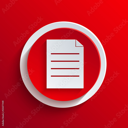 Vector red circle icon. Eps10