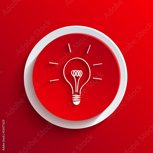 Vector red circle icon. Eps10