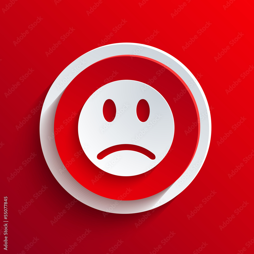 Fototapeta premium Vector red circle icon. Eps10