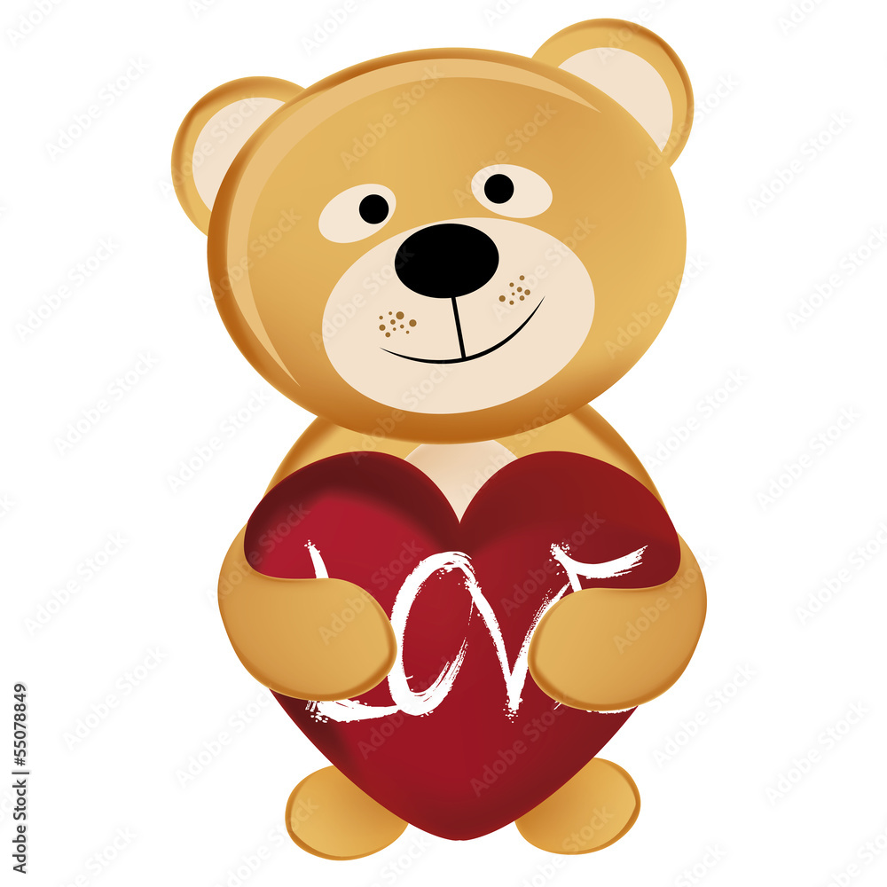 cheerful bear in valentine's day cheerful bear in valentine's day