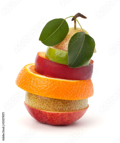 Mixed fruit slices