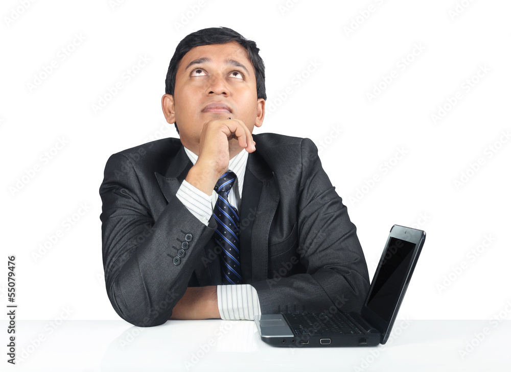 Depressed Indian Young Businessman