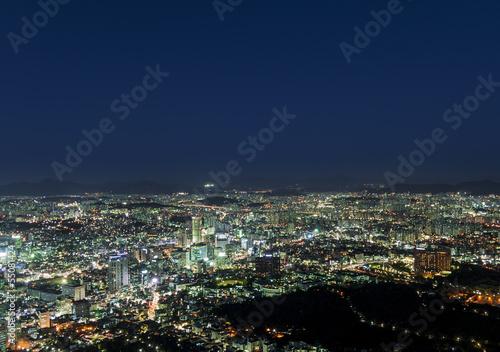 Modern view, urban City At Night