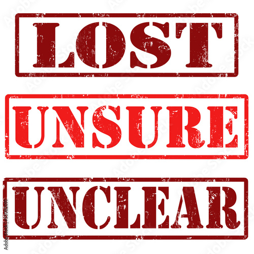 Lost, unsure, unclear stamps