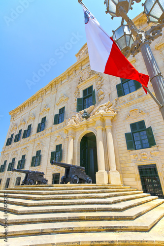 The Auberge de Castille in Valletta, Malta. photo