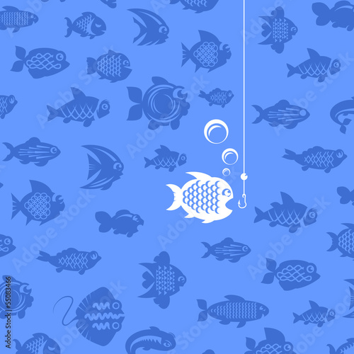 Fishing. Vector illustration