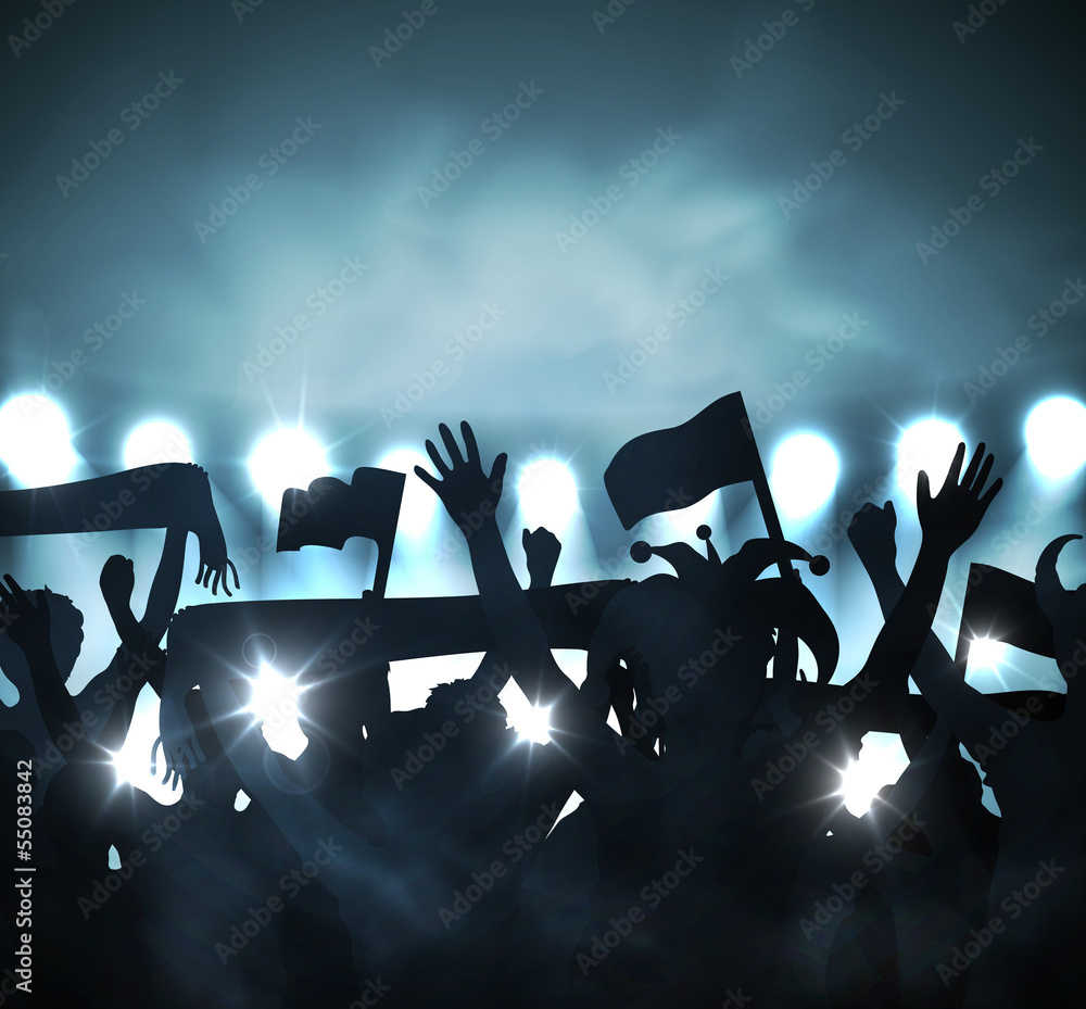 Fototapeta premium Fans in stands