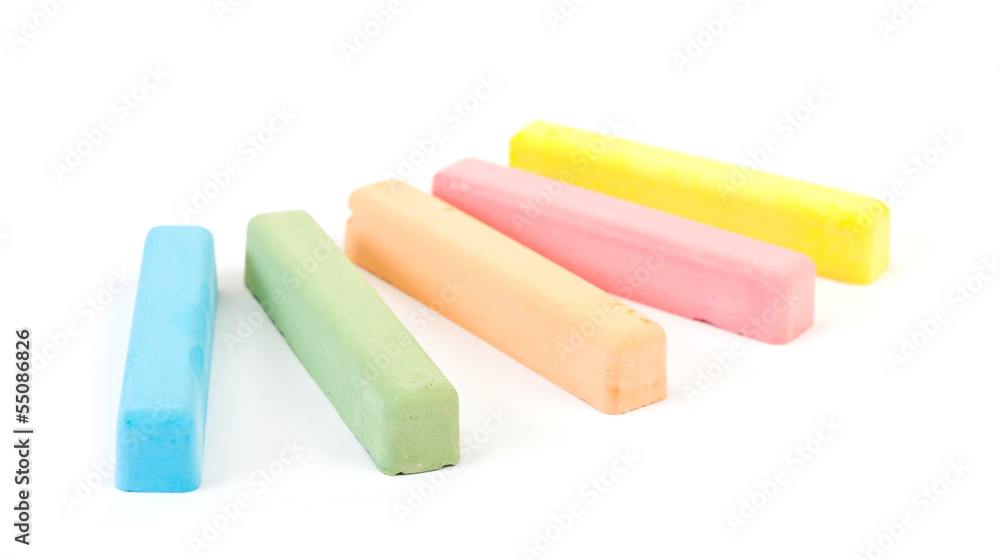 chalks in a variety of colors chalks in a variety of colors