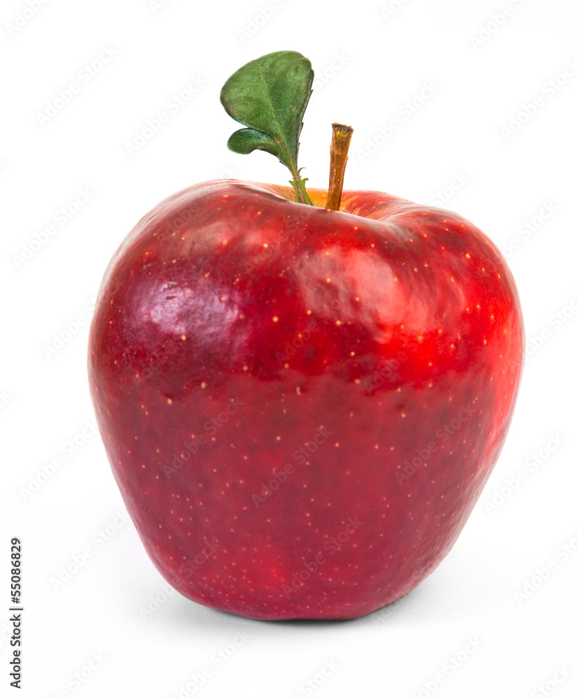 Fresh red apple on white background Fresh red apple on white background