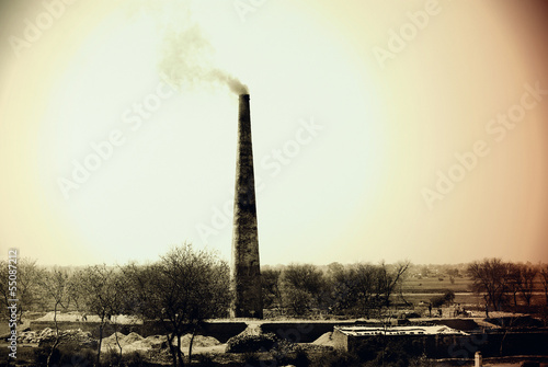 Obraz na plátne India's brick kilns
