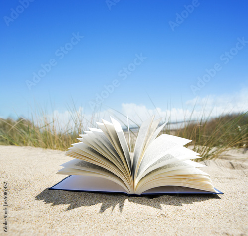 Buch am Strand