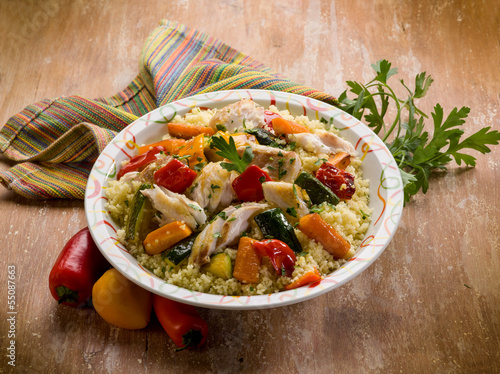 couscous with fish and vegetables