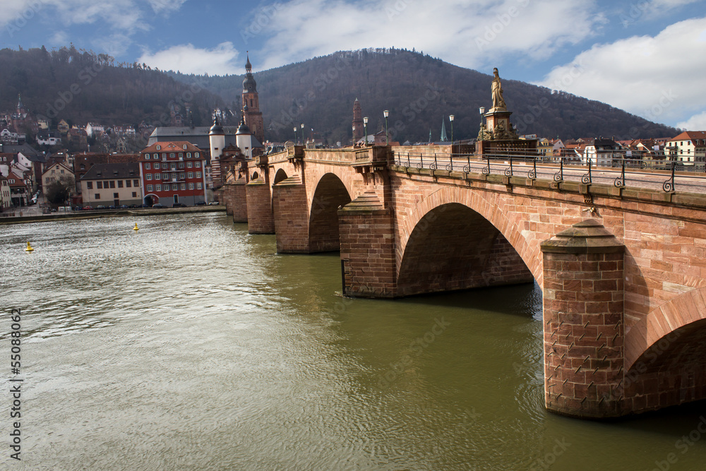 Obraz premium Heidelberg old bridge