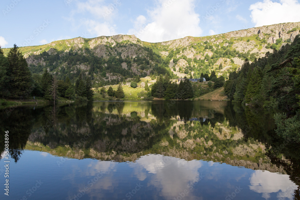 Lac des truites dans les Vosges