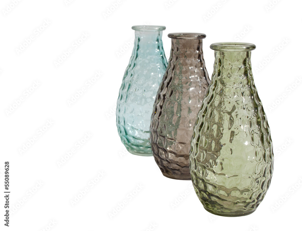 Three Glass Vases Decoration Three Glass Vases Decoration