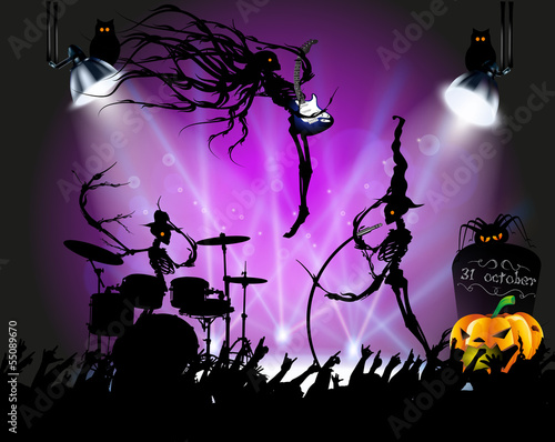 Рок концерт на halloween