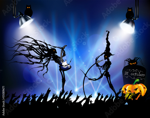 Рок концерт на halloween