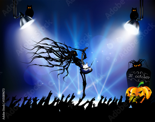 Рок концерт на halloween