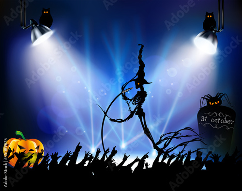 Рок концерт на halloween
