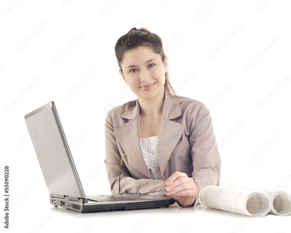 Portrait of a smiling beautiful young business woman Portrait of a smiling beautiful young business woman