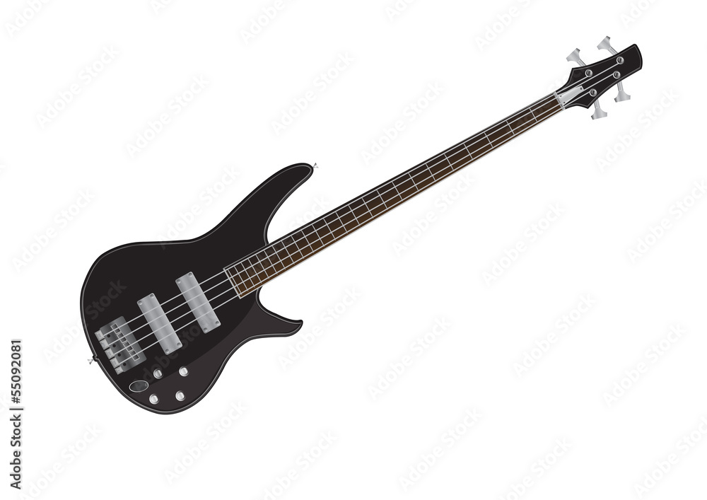 Fototapeta premium electric bass guitar vector images