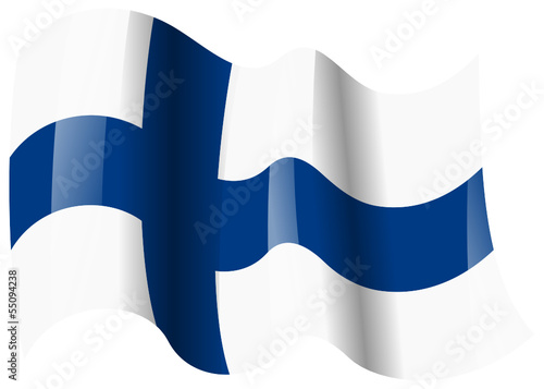 finnland fahne wehend finland flag waving