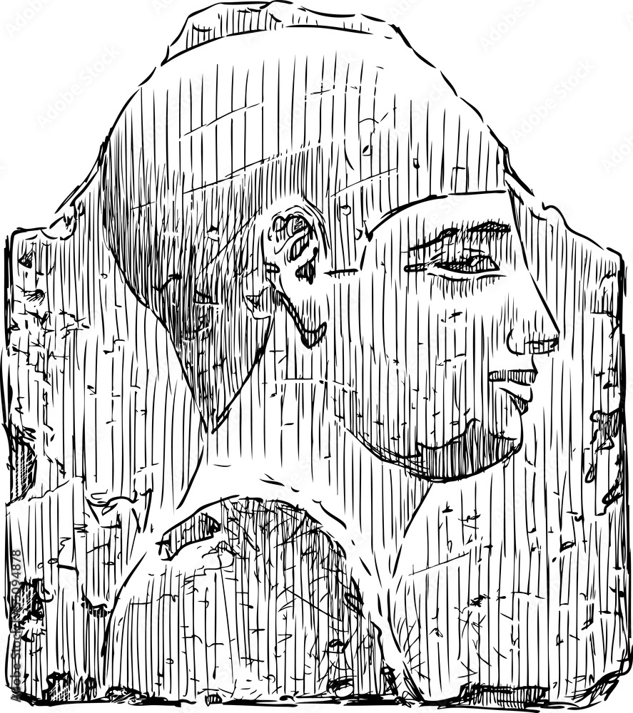 Naklejka premium Egyptian relief