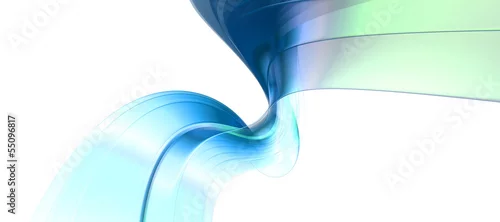 Obraz fala w odcieniach niebiesko-zielonych