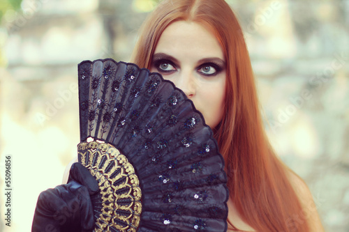 Goth girl for Day of the Dead   