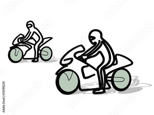 3D Tribal Motorrad Rennen 