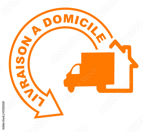 livraison à domicile flèche orange