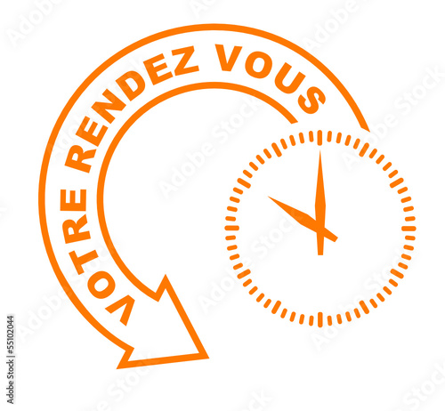 votre rendez vous flèche orange