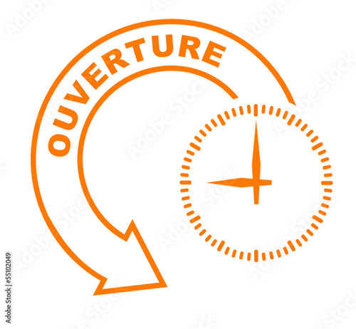 ouverture flèche orange